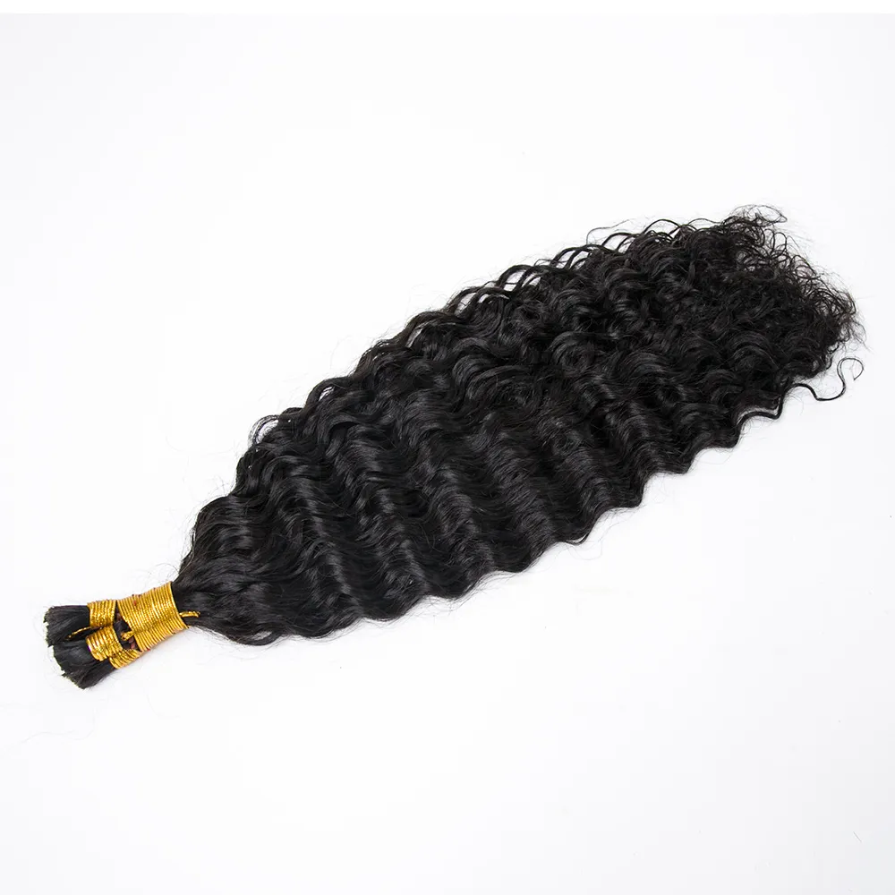 Pre-Divided Double Drawn Burmese Water Wave Human Hair Bulk - Image 7