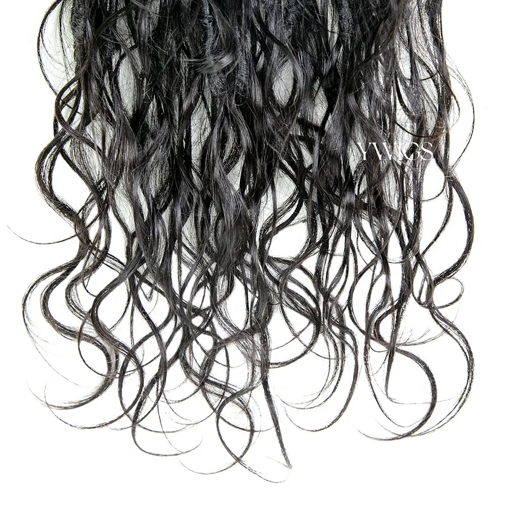 Pre-looped Crochet Boho Locs with Body Wave Virgin Human Hair Curls - Image 11