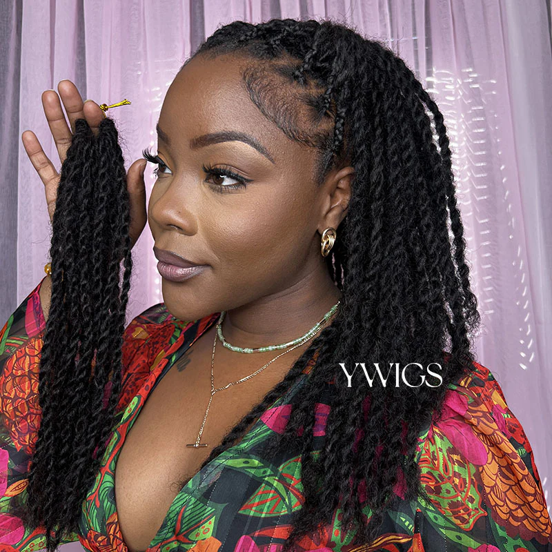 Pre-Twisted Human Passion Twist Crochet Hair - Image 4