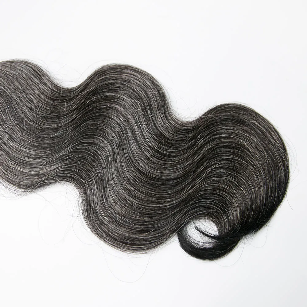 Salt and Pepper Body Wave Bulk Human Braiding Hair - Image 7