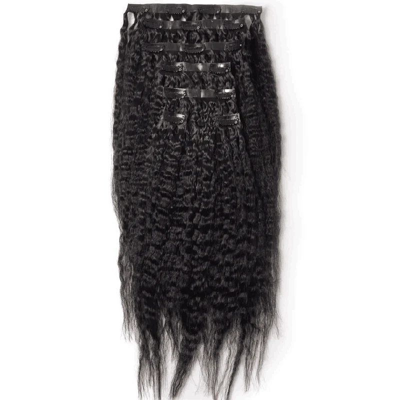 Seamless Clip In Hair Extensions Kinky Straight - Image 3