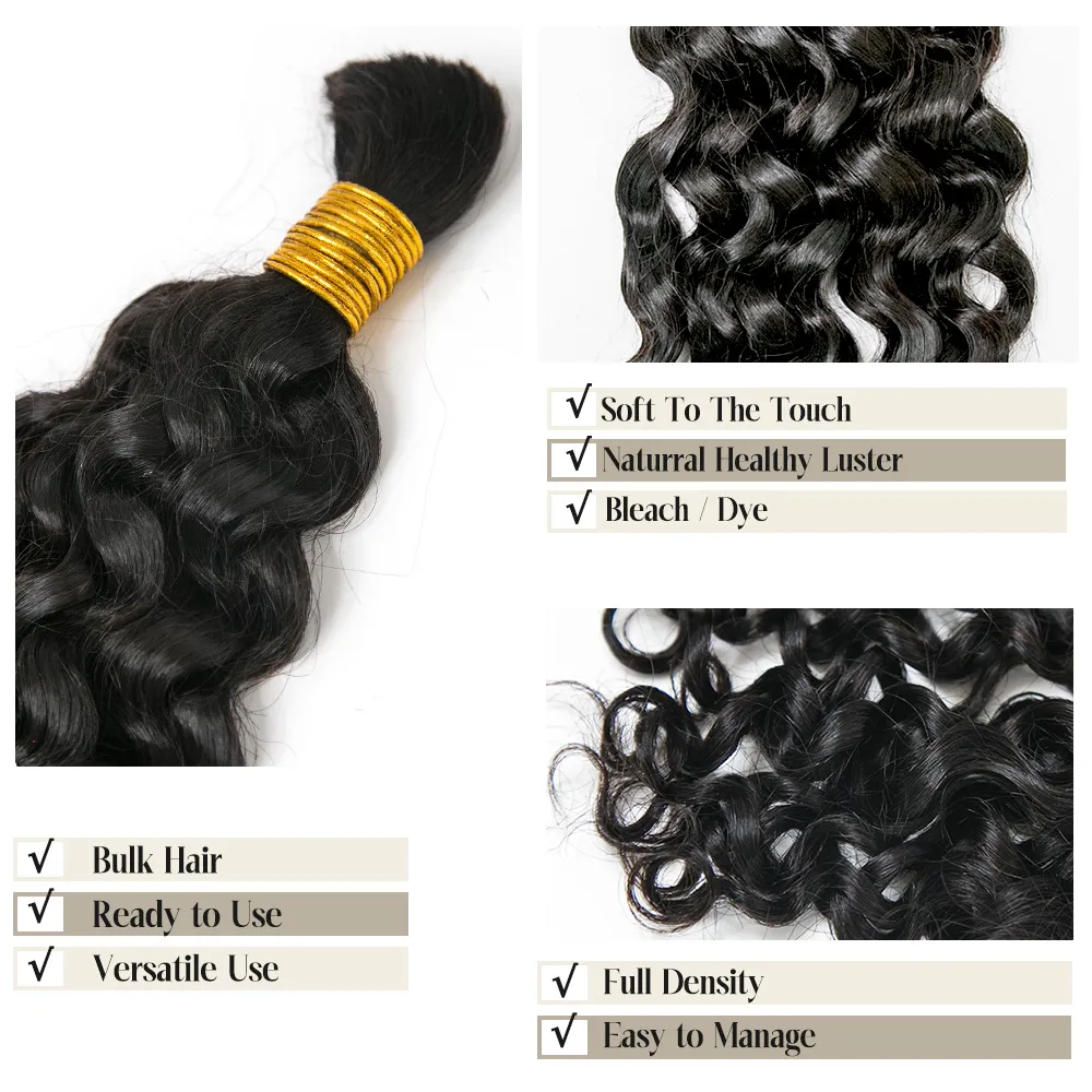 Spanish Curl Bulk Hair Extensions for Braiding - Image 7