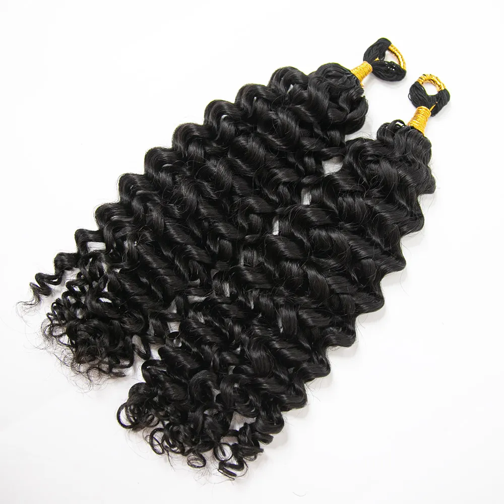 Spanish Curl Feather Crochet Boho Hair for Braiding (50 Strands) - Image 4