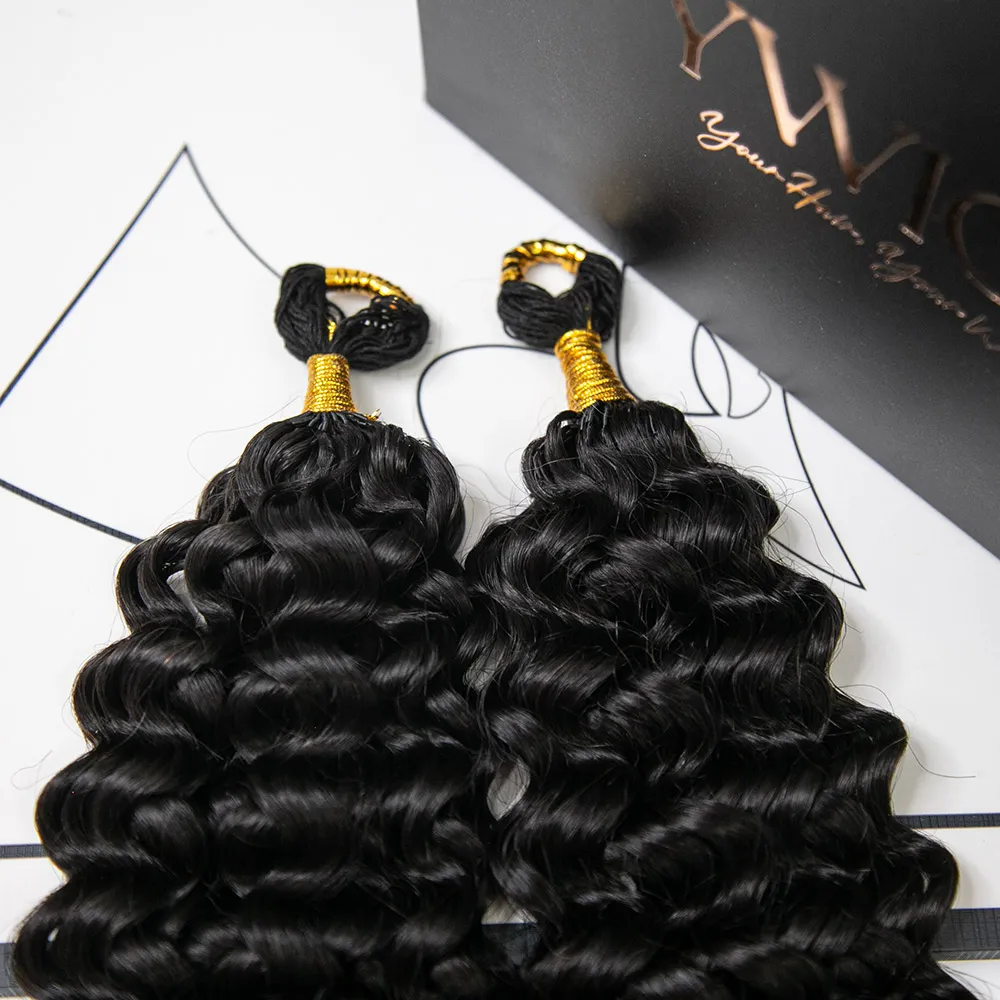 Spanish Curl Feather Crochet Boho Hair for Braiding (50 Strands) - Image 6