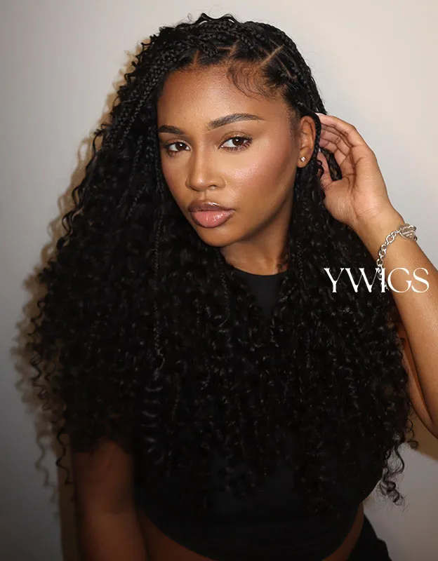Spiral Curl Bulk Hair Extensions for Braiding - Image 2