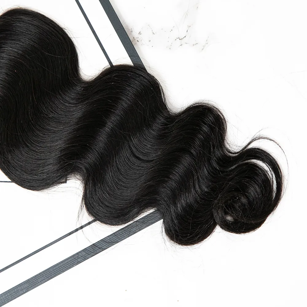 Ultra Thin Genius Weft Bundles Human Hair Extensions Body Wave - Image 5