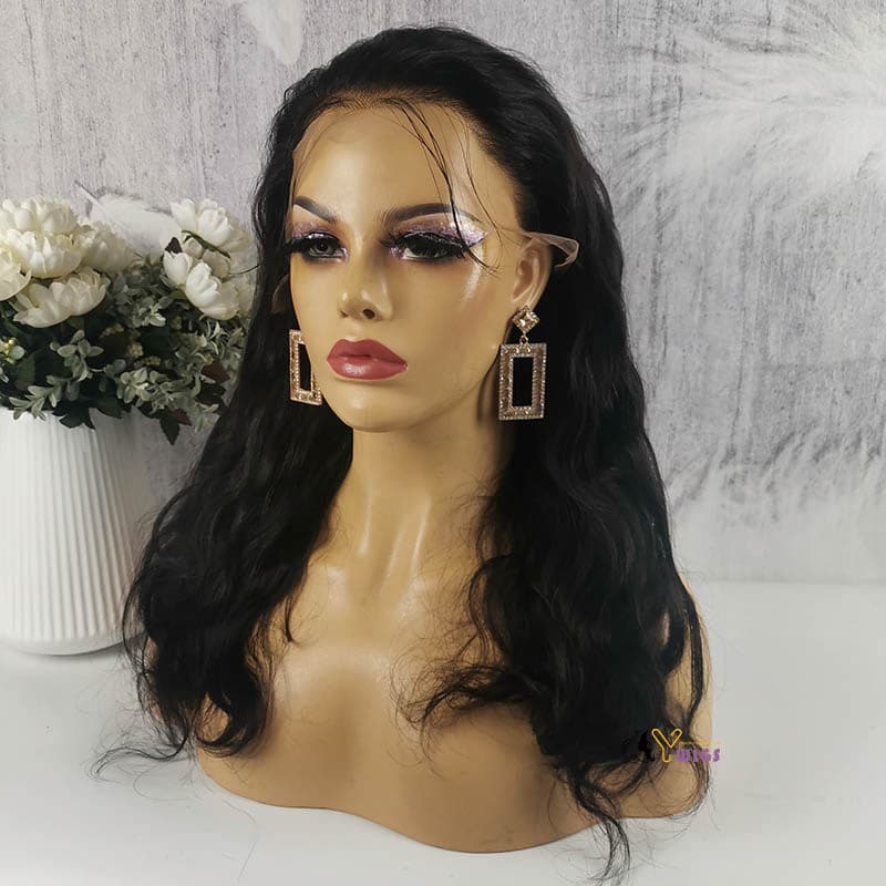 Undetectable Skin Melt Clear Lace Body Wave Brazilian 13 x 6 Lace Front Wig LFC04 - Image 4