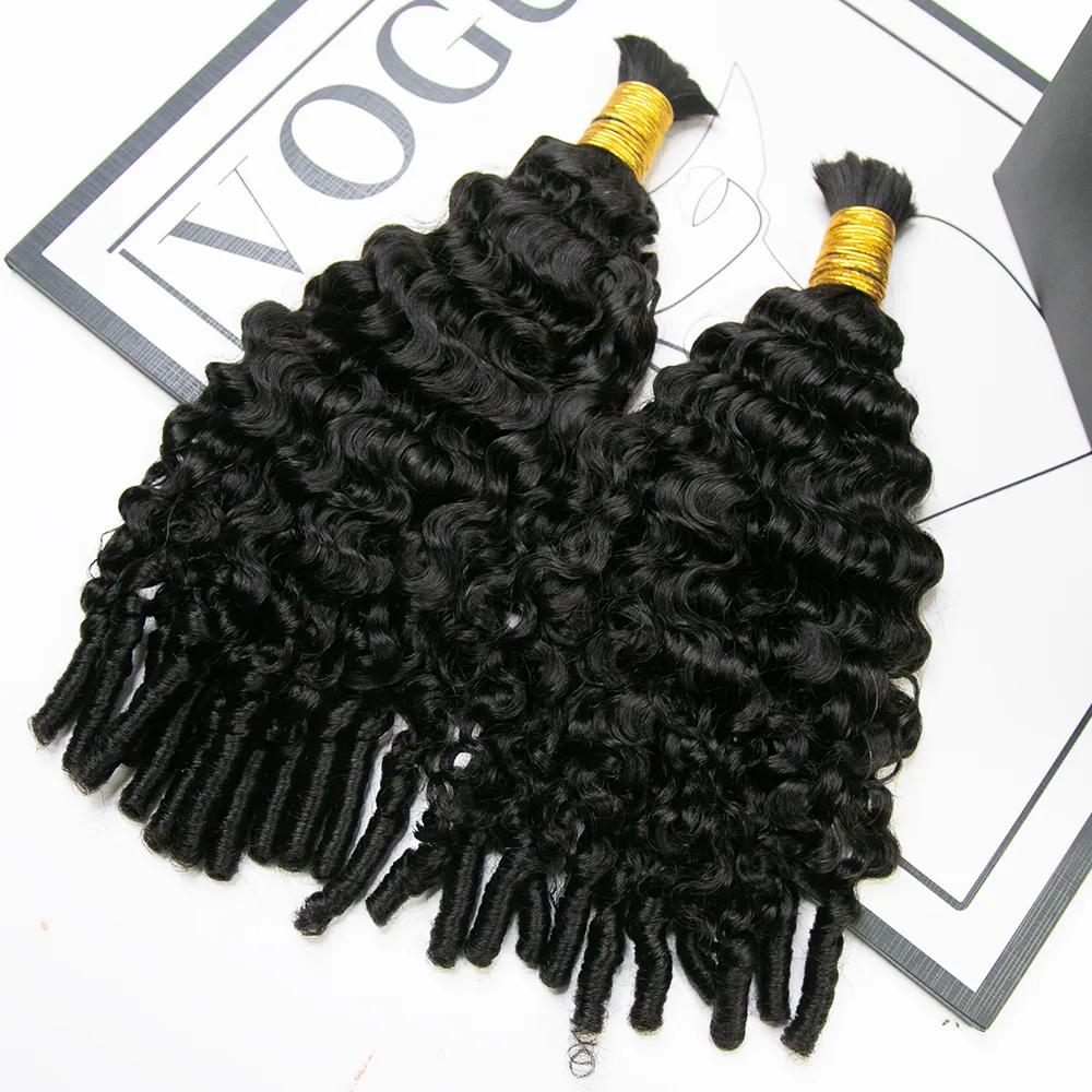 Water Curly Bulk Hair Extensions for Braiding - Image 3