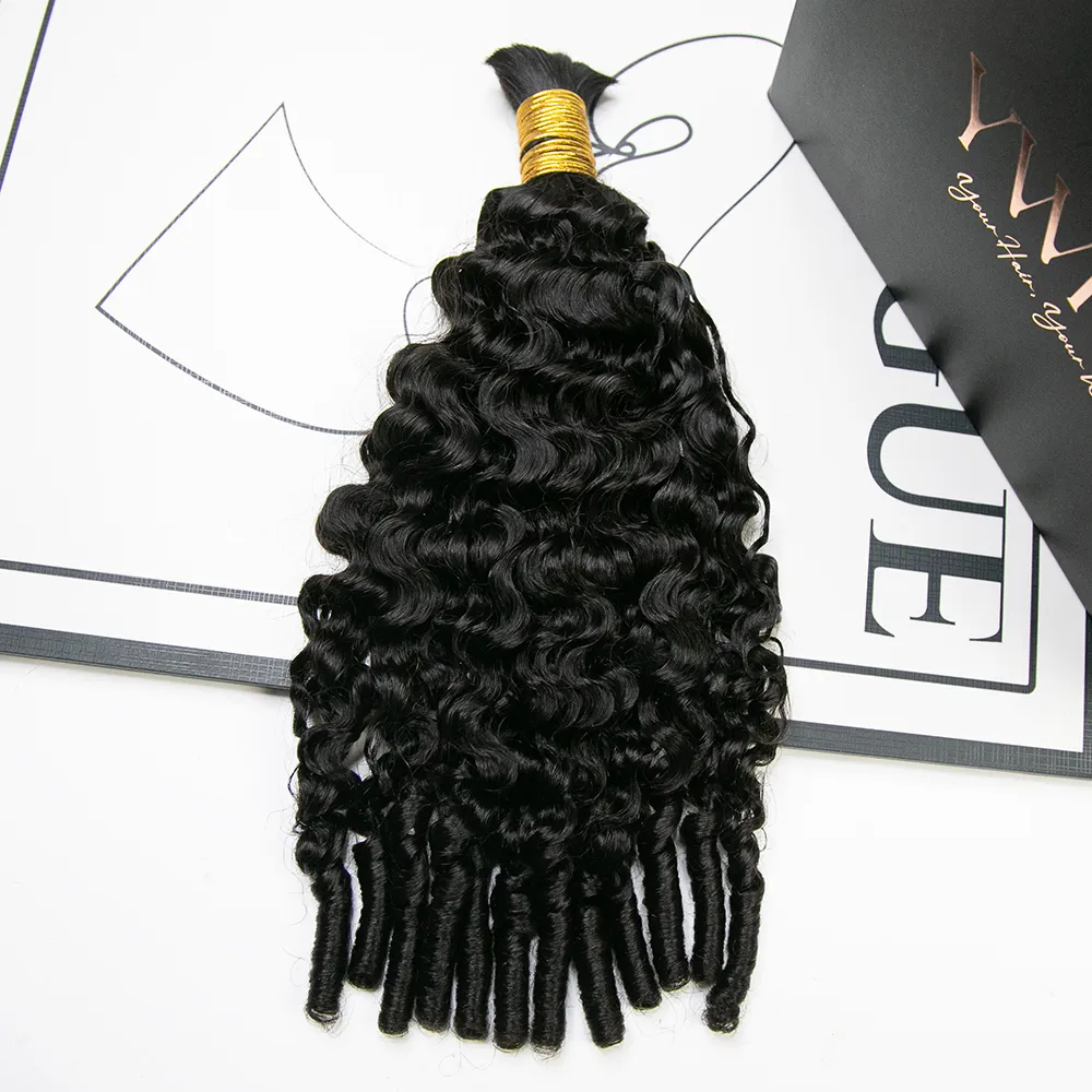 Water Curly Bulk Hair Extensions for Braiding - Image 4