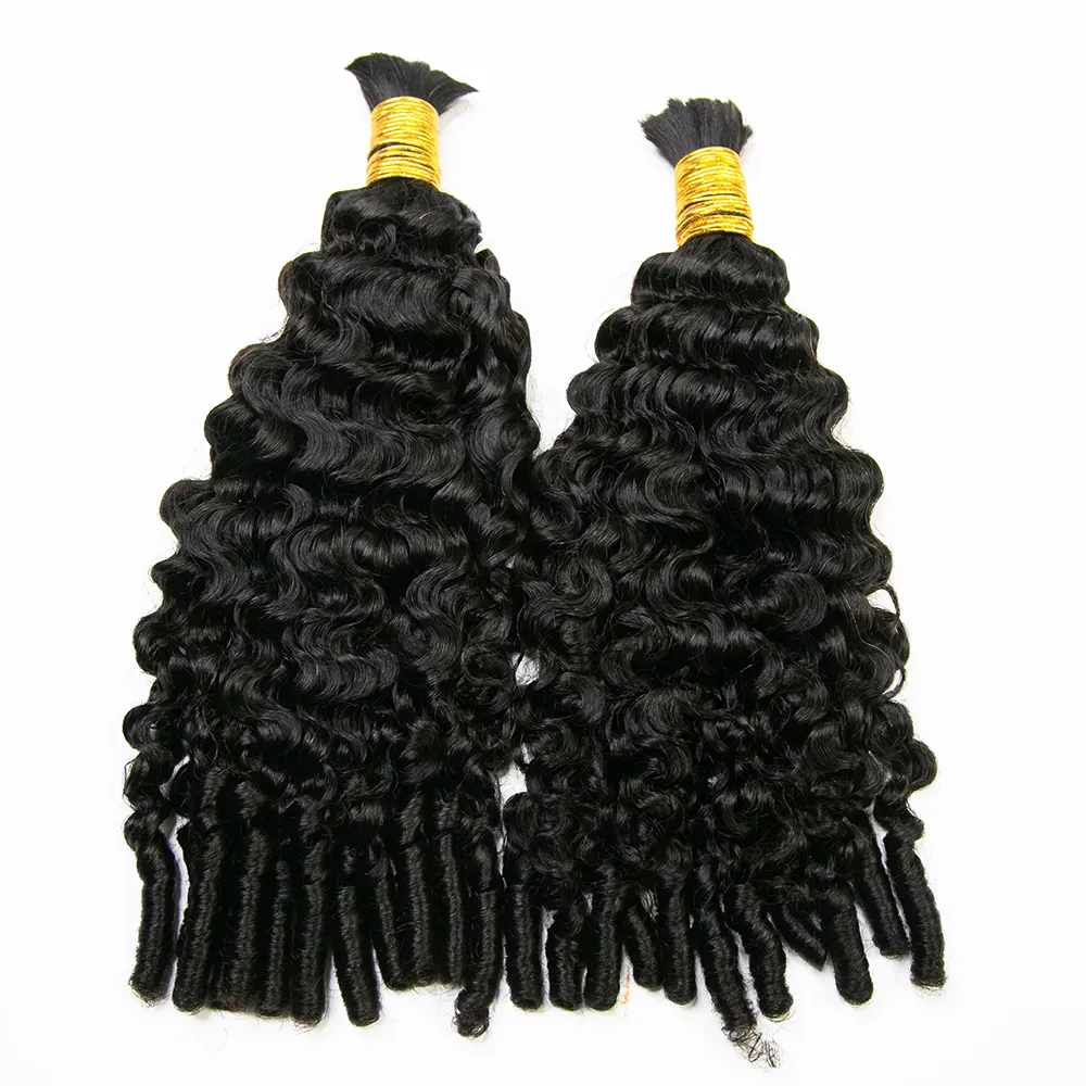 Water Curly Bulk Hair Extensions for Braiding - Image 5