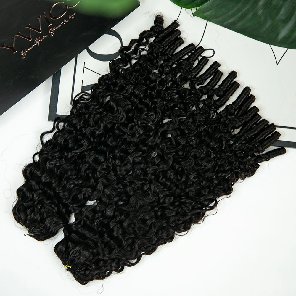 Ywigs Burmese Water Curly Human Crochet Hair - Image 12