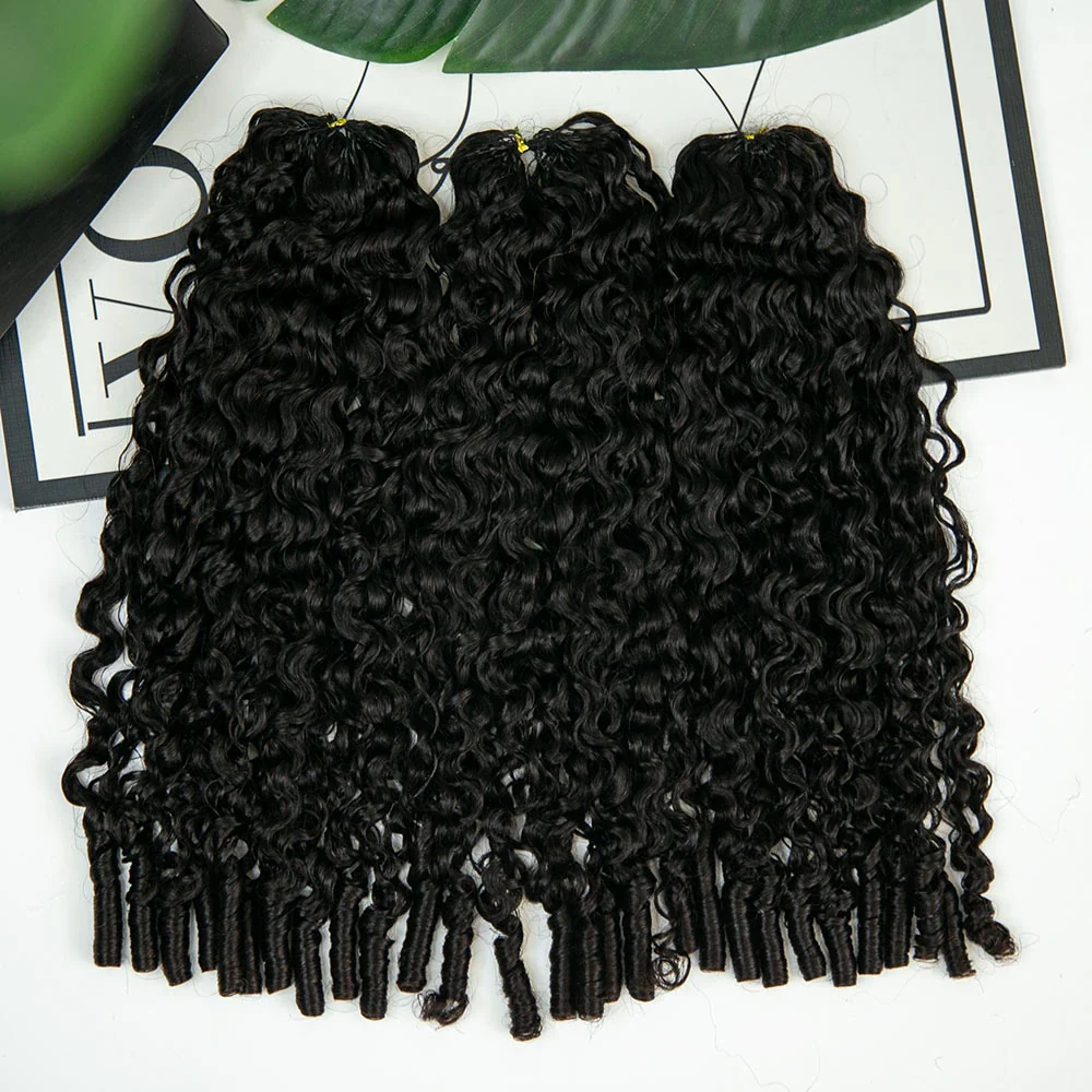 Ywigs Burmese Water Curly Human Crochet Hair - Image 14