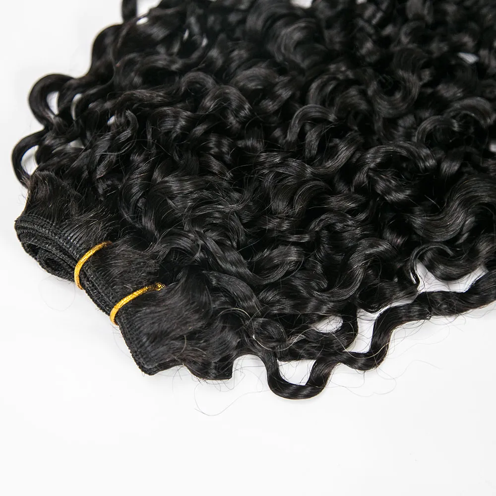 Cambodia Virgin Hair Burmese Water Curly Human Hair Bundles Natural Color - Image 5