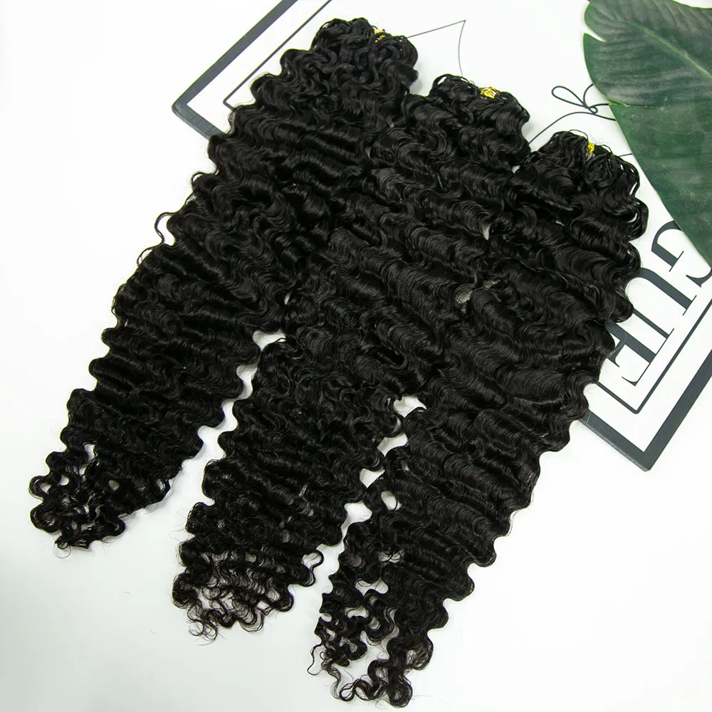 Water Deep Wave Feather Crochet Hair - Image 7