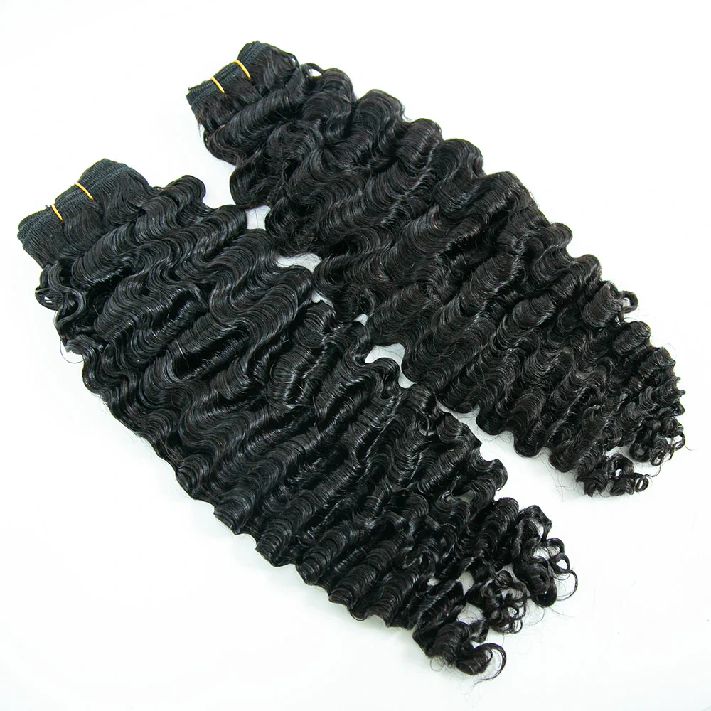 Cambodia Virgin Hair Water Deep Wave Weft Bundles Human Hair - Image 5