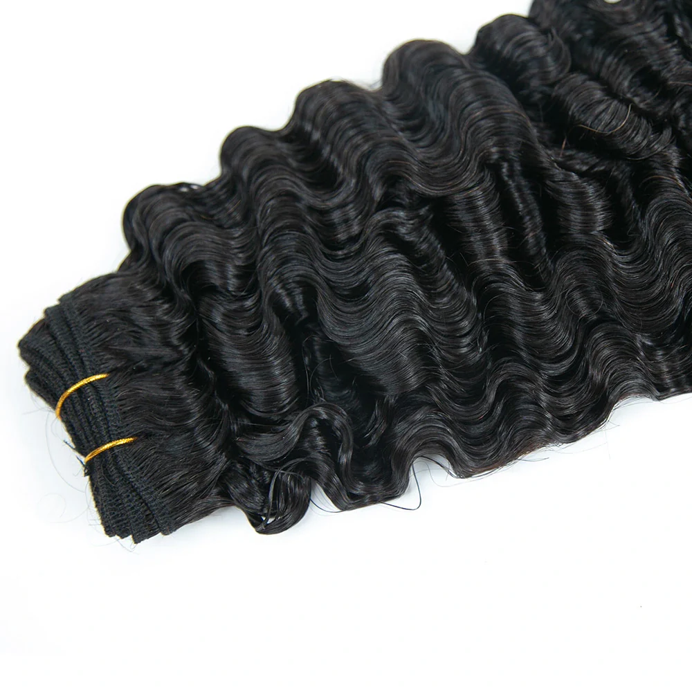 Cambodia Virgin Hair Water Deep Wave Weft Bundles Human Hair - Image 9