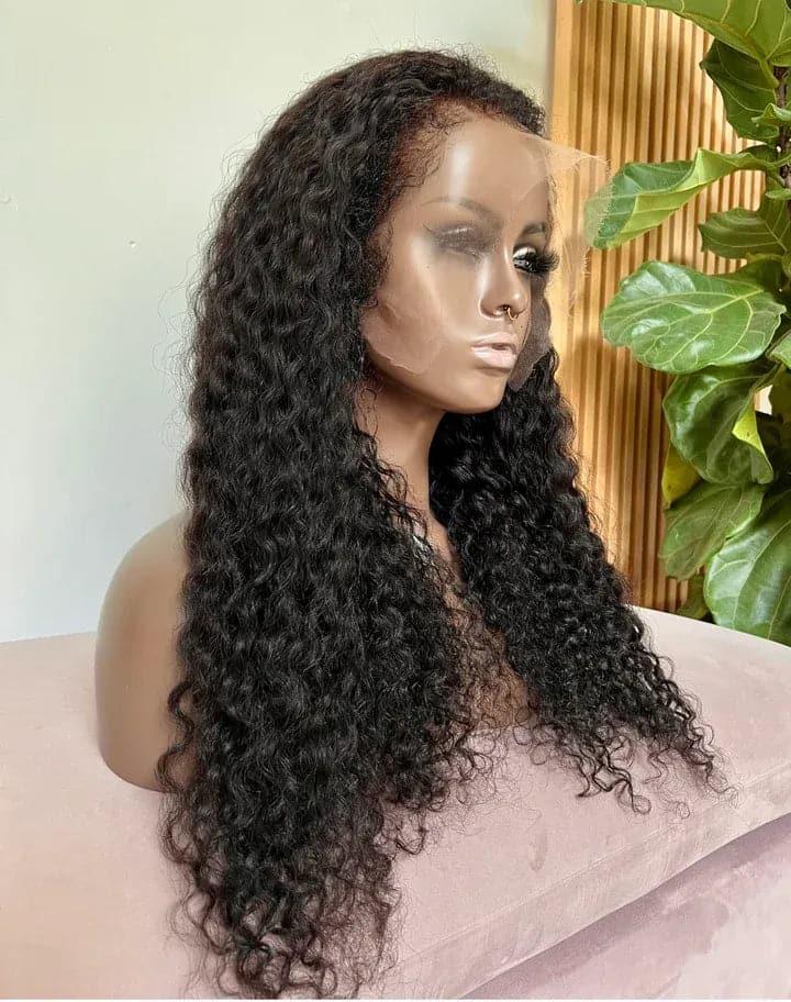 4C Edges | HD Lace Water Wave 13 x 6 Lace Front Wig with Kinky Edges - Image 4