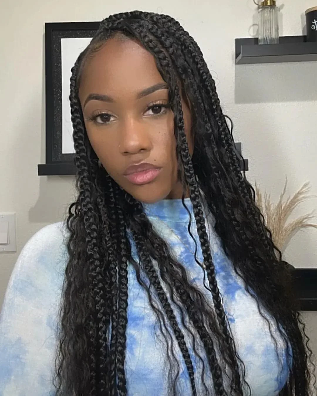 Water Wave Bulk Hair Extensions for Boho Knotless Braiding - Image 11