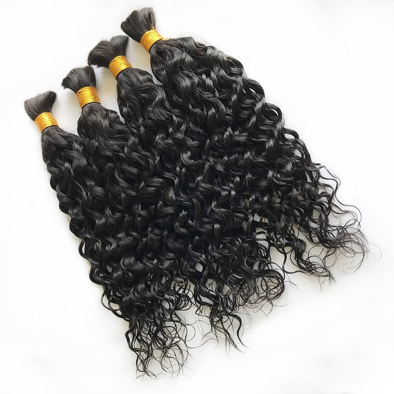 Water Wave Bulk Hair Extensions for Boho Knotless Braiding - Image 17