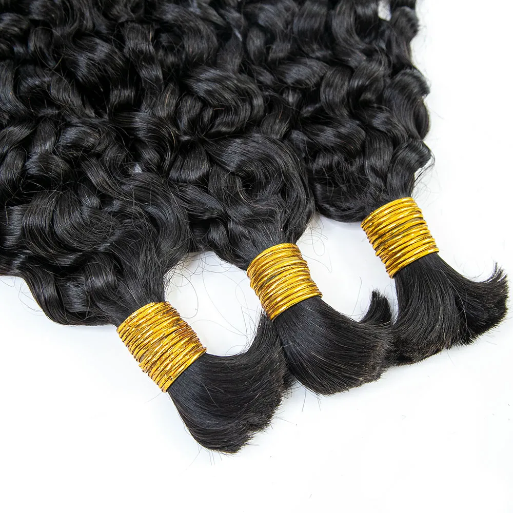 Water Wave Bulk Hair Extensions for Boho Knotless Braiding - Image 18
