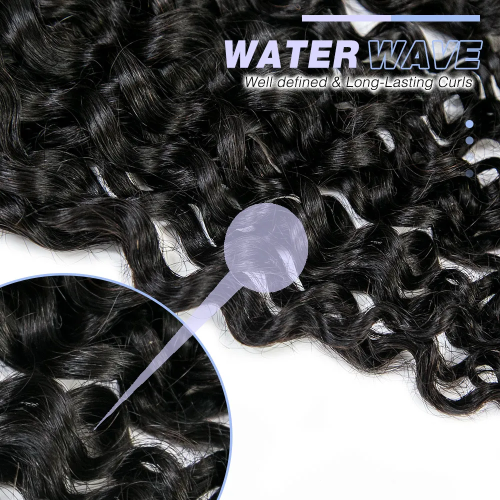 Water Wave Bulk Hair Extensions for Boho Knotless Braiding - Image 5