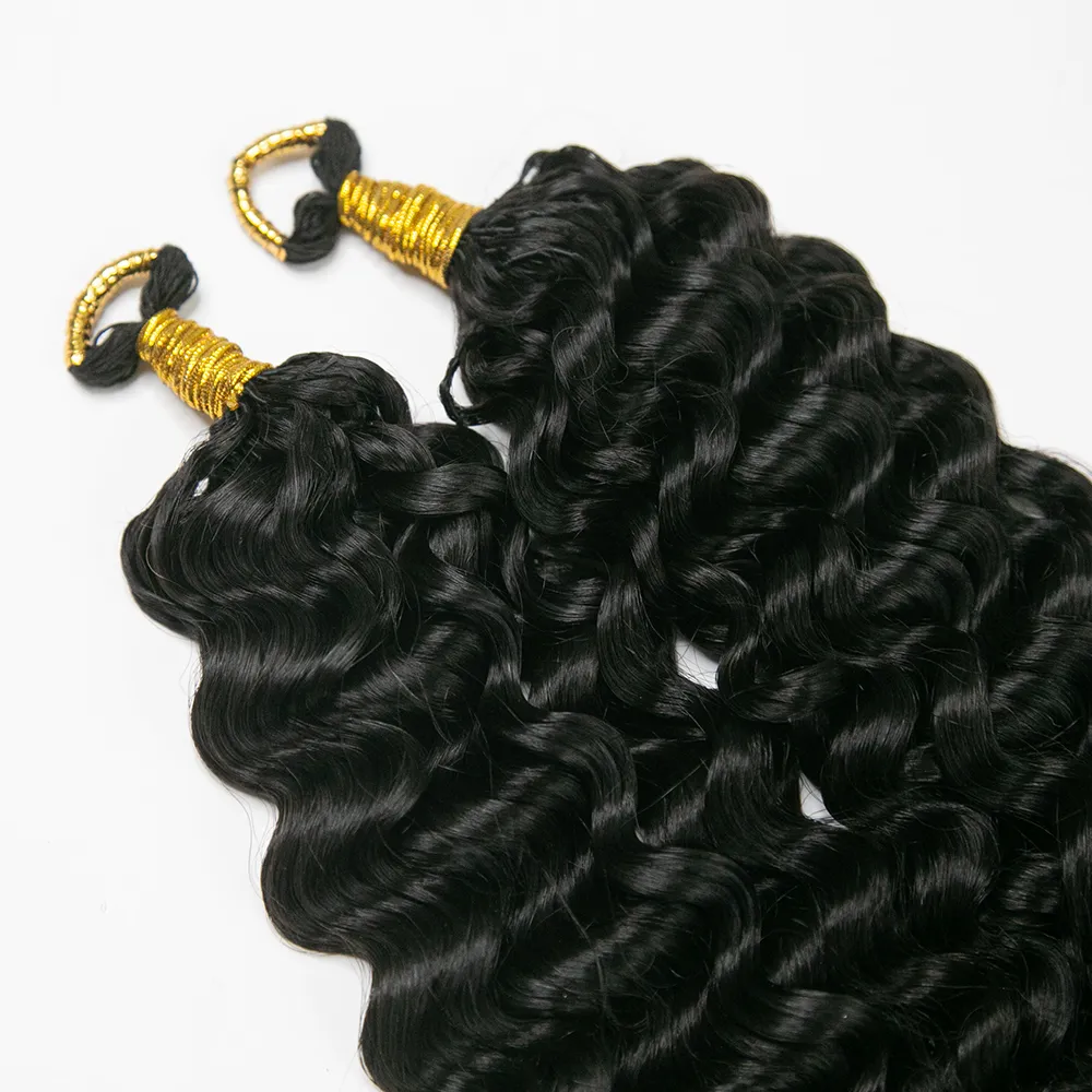 Water Wave Feather Crochet Boho Hair for Braiding (50 Strands) - Image 3