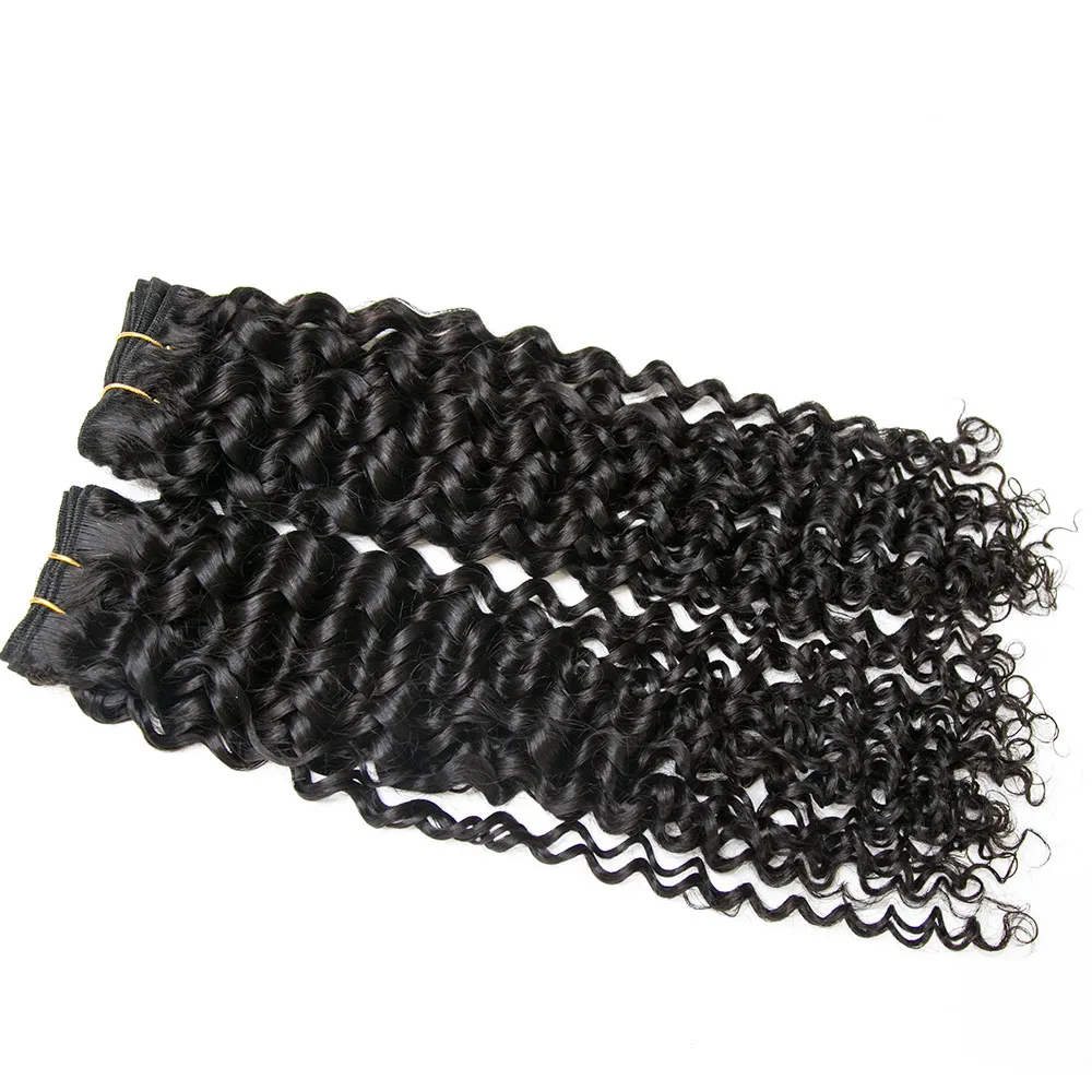 Cambodia Virgin Hair Spanish Curl Weft Bundles Human Hair - Image 2
