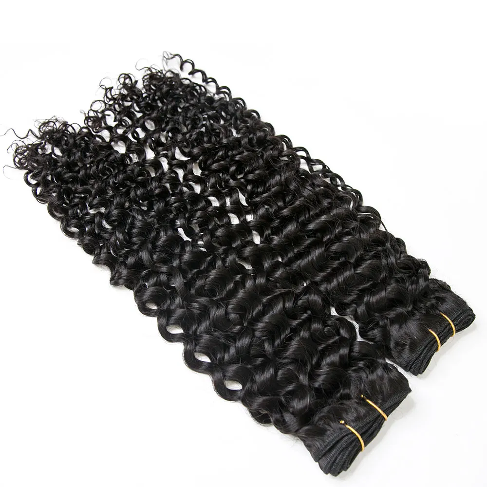 Cambodia Virgin Hair Spanish Curl Weft Bundles Human Hair - Image 4