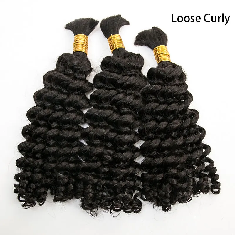 Wholesale - Boho Human Hair Bulk for Braiding (Price for 1 Bundle) - Image 3