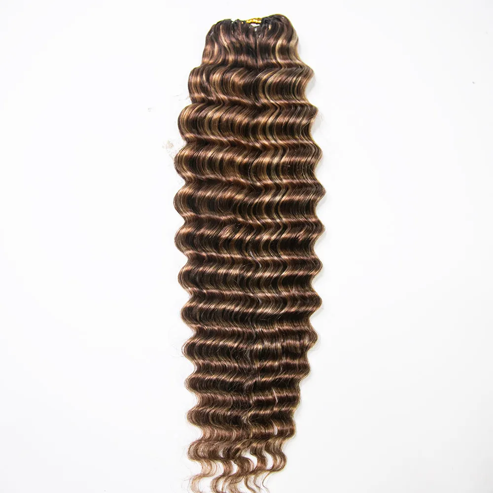 #4/27/30 Mix Color Blend Deep Wave Human Crochet Hair - Image 6
