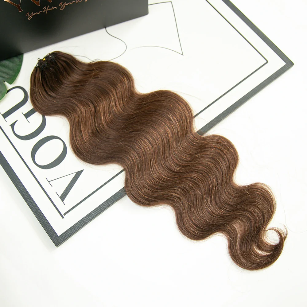 #4 Medium Brown Body Wave Human Crochet Hair - Image 7