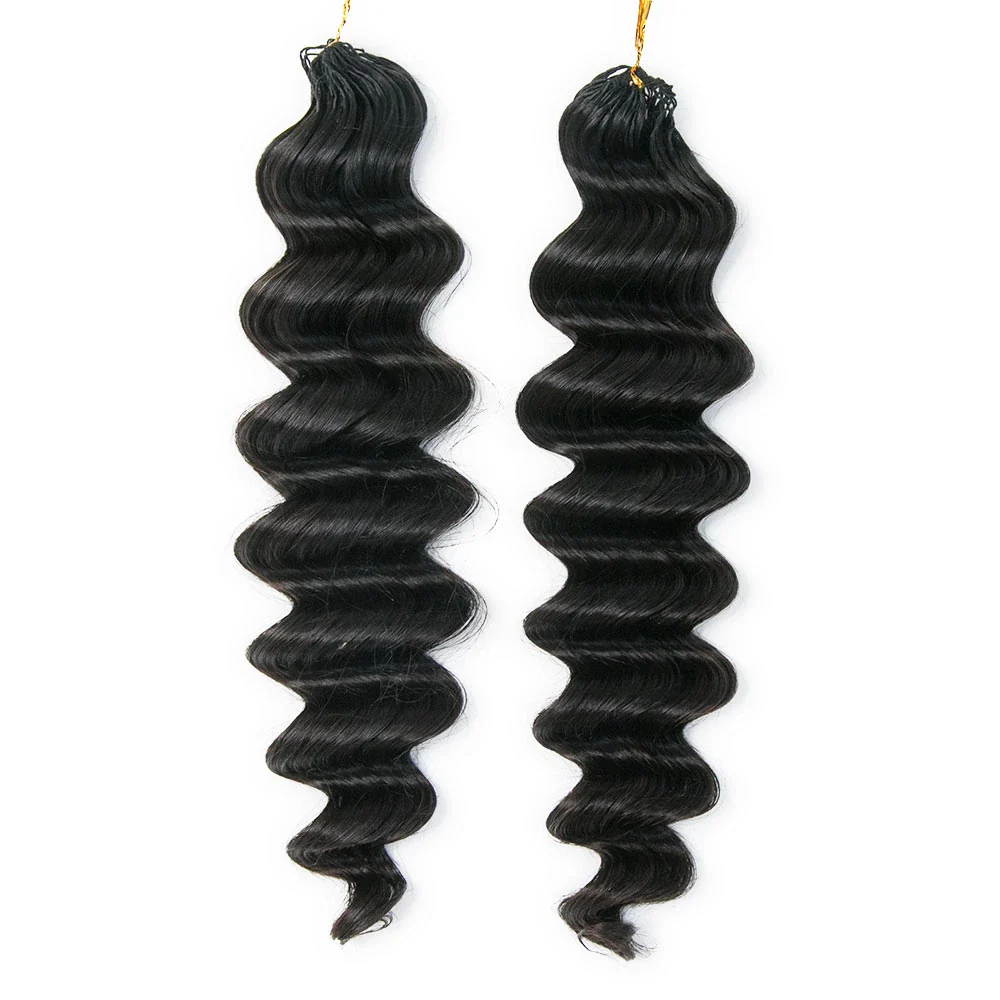 Wholesale - Natural Black Crochet Hair Extensions Human Hair (100 Strands/Per Pack) - Image 13