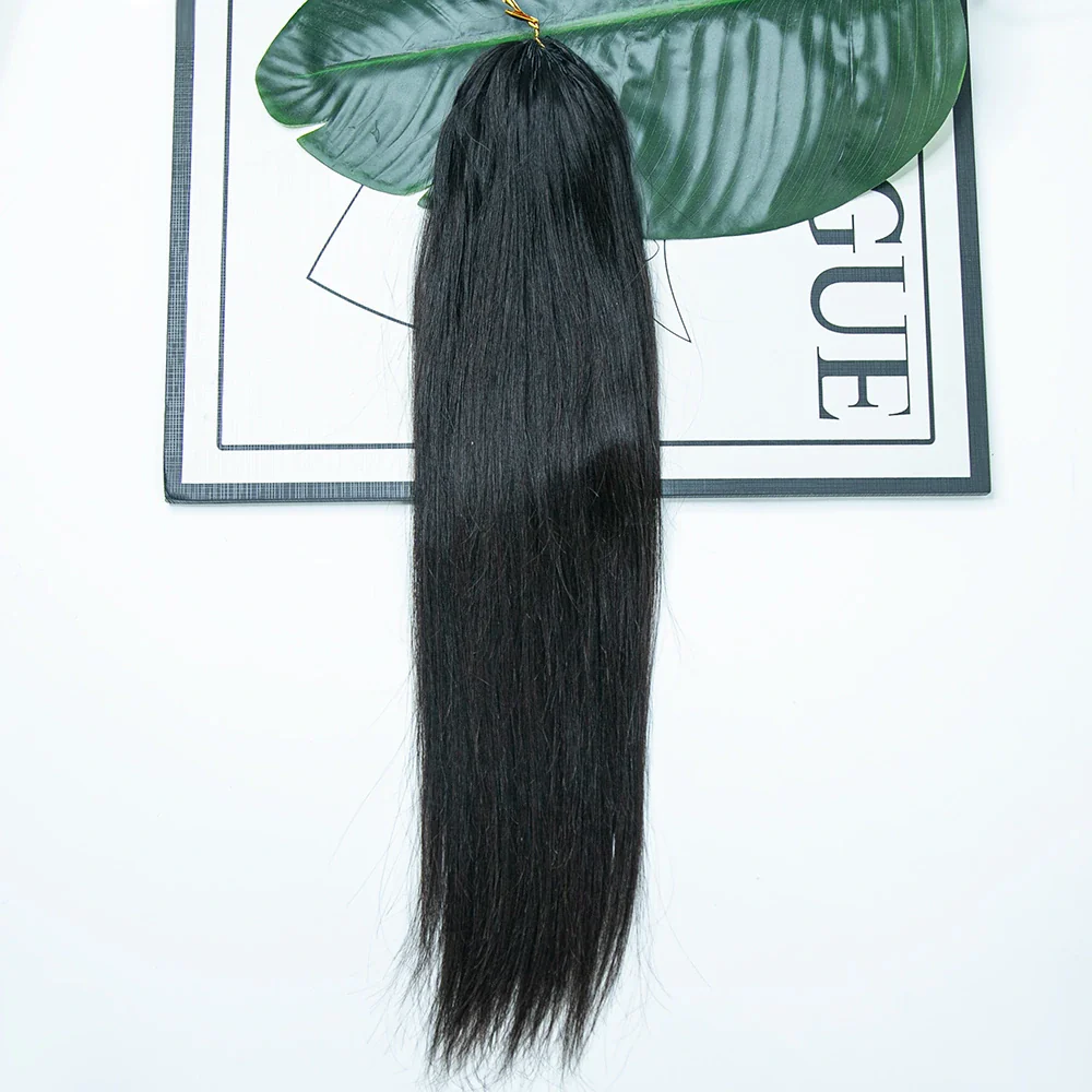 Human Crochet Hair Extensions Silky Straight - Image 2