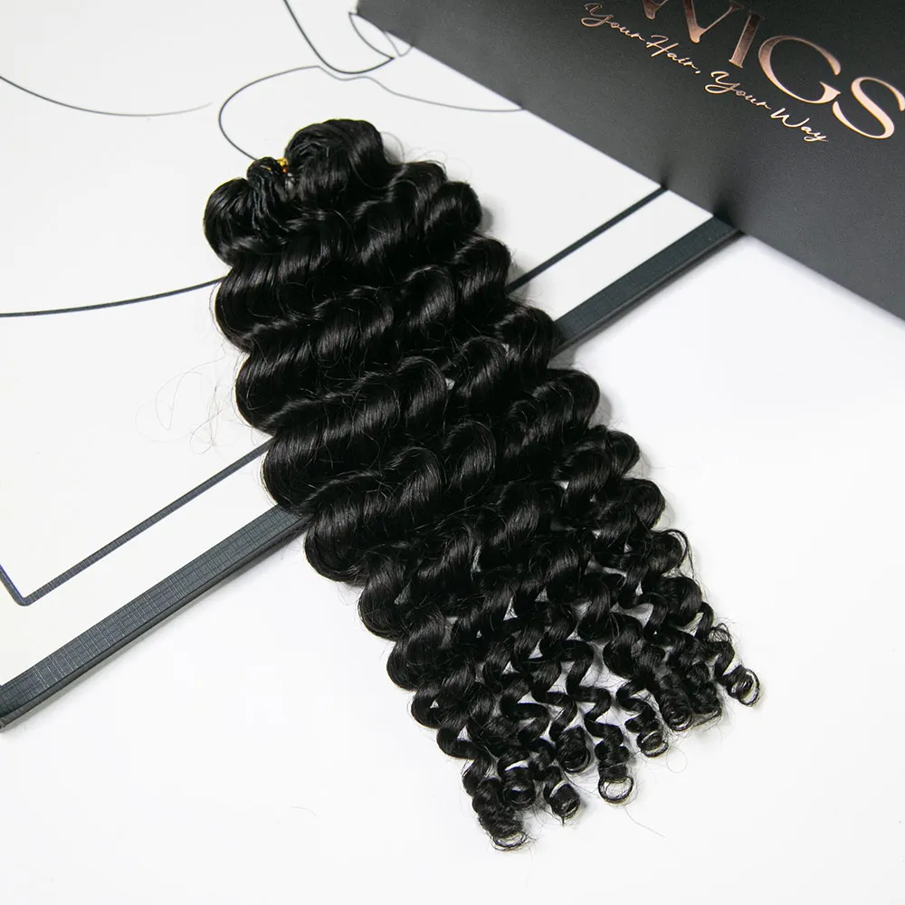Wholesale - Natural Black Crochet Hair Extensions Human Hair (50 Strands Per Bundle) - Image 17