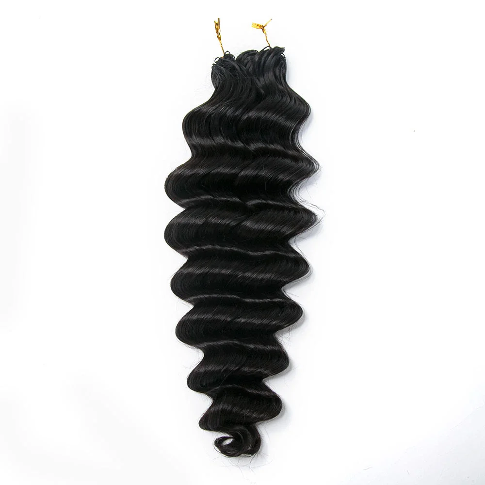 Wholesale - Natural Black Crochet Hair Extensions Human Hair (50 Strands Per Bundle) - Image 7