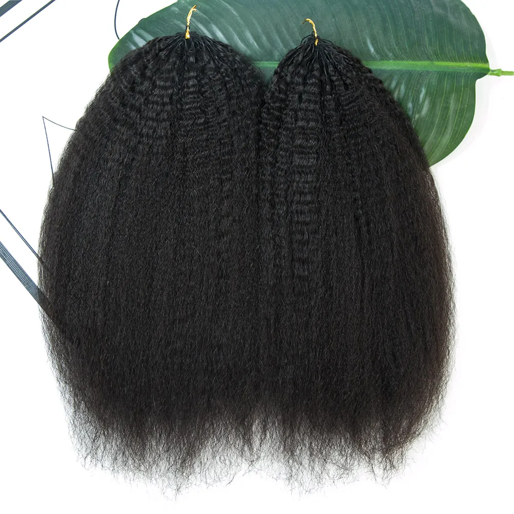 Wholesale - Natural Black Crochet Hair Extensions Human Hair (100 Strands/Per Pack) - Image 8